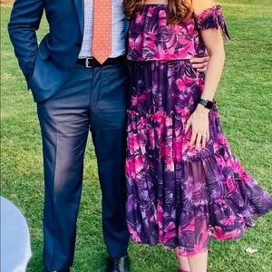 MISA Los Angeles Micaela Dress in Purple Floral